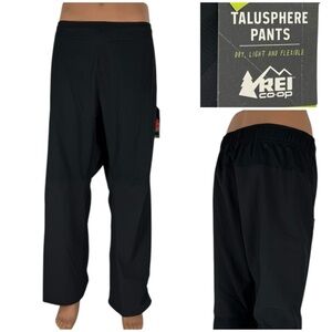 REI Talusphere Pants Mens 2XL X 30 Waterproof Stretch Waist Outdoor Black NWT